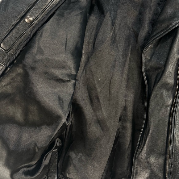 Harley-Davidson Black Leather Jacket Sz‎ M - Picture 5 of 8